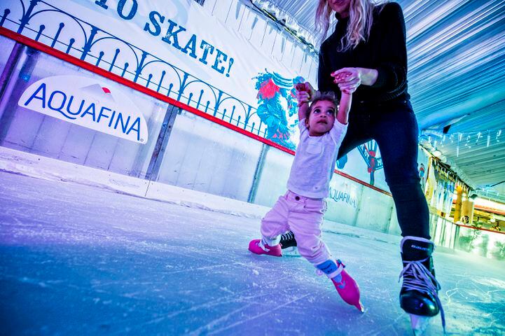 Ice skating at Avalon, Park Tavern