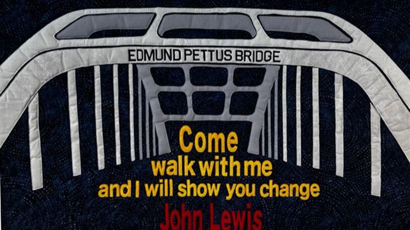 "Remembering John Lewis," a quilt by Vickie Lord (Photo by O.V. Brantley)