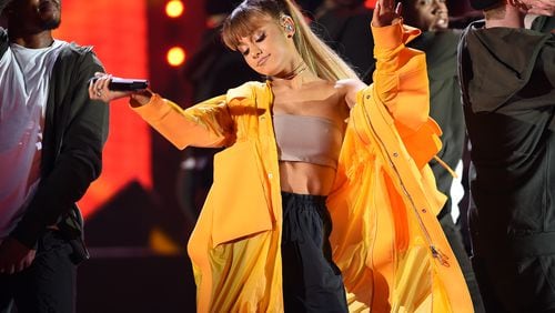 Ariana Grande headlines Jingle Ball. (Photo by Kevin Winter/Getty Images)