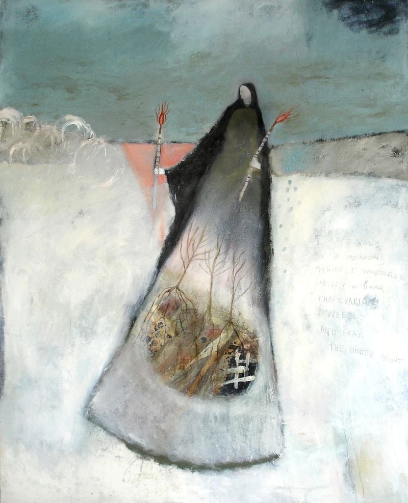 Jeanie Tomanek's painting "Demeter's Search" is featured on the cover of Joan Houlihan's “It isn’t a Ghost if it Lives in your Chest.”
Courtesy of Jeanie Tomanek