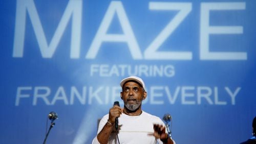 Frankie Beverly and the Maze perform at the Summer Soul Concert series at Newark Symphony Hall on July 12, 2009 in Newark, New Jersey.