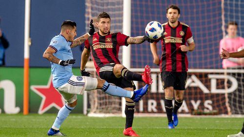 Atlanta United defeated NYCFC 1-0 on Sunday at Yankee Stadium in the first leg of an Eastern Conference semifinal. (Atlanta United)