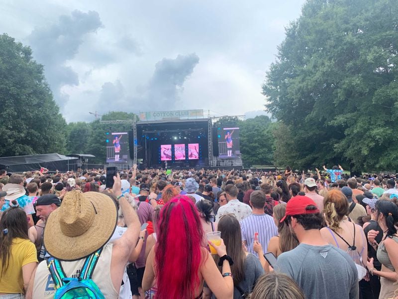 A large crowd turns out as Ashnikko performs on the first day of Music Midtown at Piedmont Park on Saturday, September 18, 2021. (Photo: Caroline Silva/AJC)