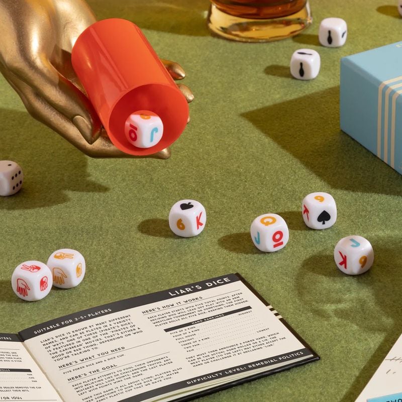 Learn to play dice or perfect your game with the cool That’s How We Roll dice set.