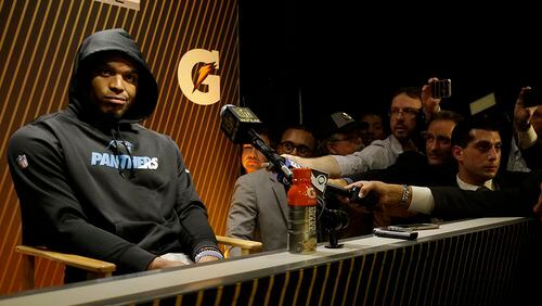 Cam Newton's post-Super Bowl press conference lasted all of three minutes and he said little.
