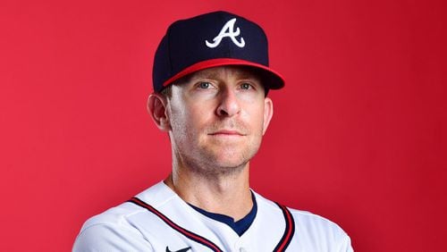 Drew French was the Braves bullpen coach. Photo from MLB.com