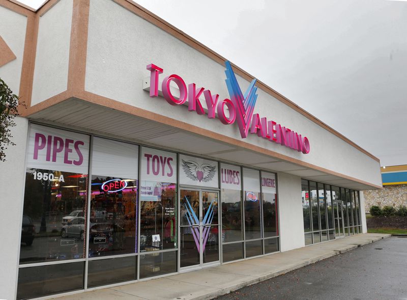 Tokyo Valentino Gwinnett sued the county in federal court because Gwinnett changed its laws to regulate sexual devices and move stores out of commercial areas. BOB ANDRES / BANDRES@AJC.COM