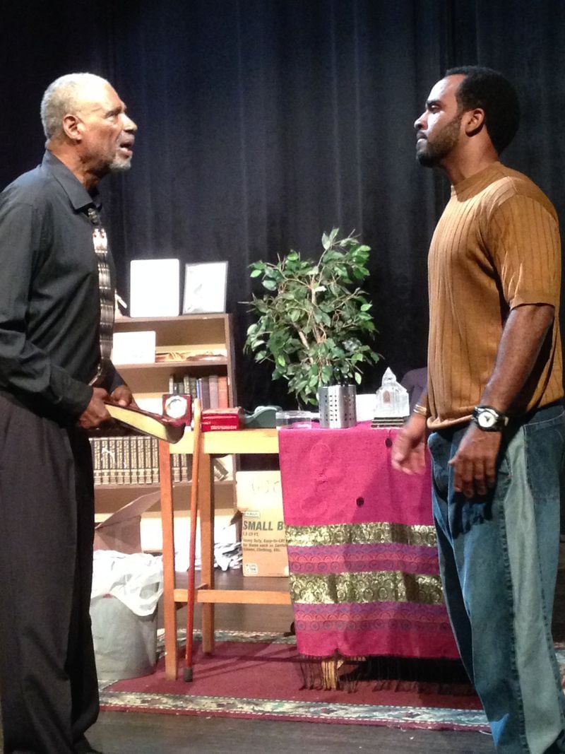 Rising Sage Theatre’s drama “Levi” features Taurean Blacque (left) and Anthony Goolsby. CONTRIBUTED BY RISING SAGE THEATRE CO.