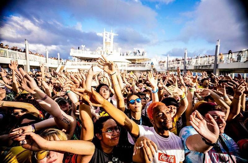 Voragos: Destination Lunasea Beach will sail from the Port of Miami on February 16 to Belize and feature multiple hard rock and comedy acts onboard and at a private beach on Harvest Caye.
Courtesy of Sixthman