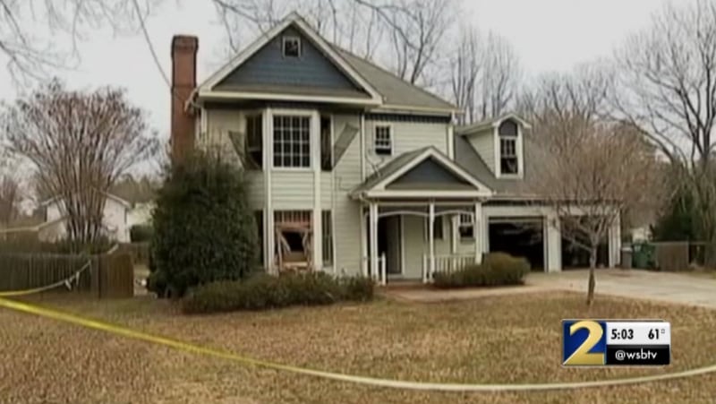 This is the Lilburn-area home where the explosion took place in 2011.