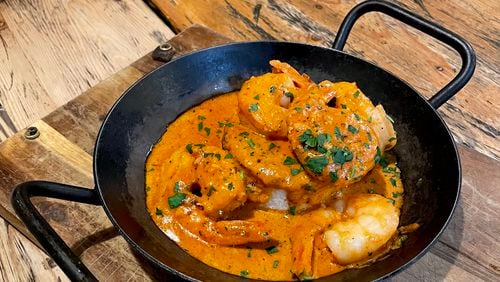 You can get bayou prawns at Twisted Soul Cookhouse & Pours. Angela Hansberger for The Atlanta Journal-Constitution