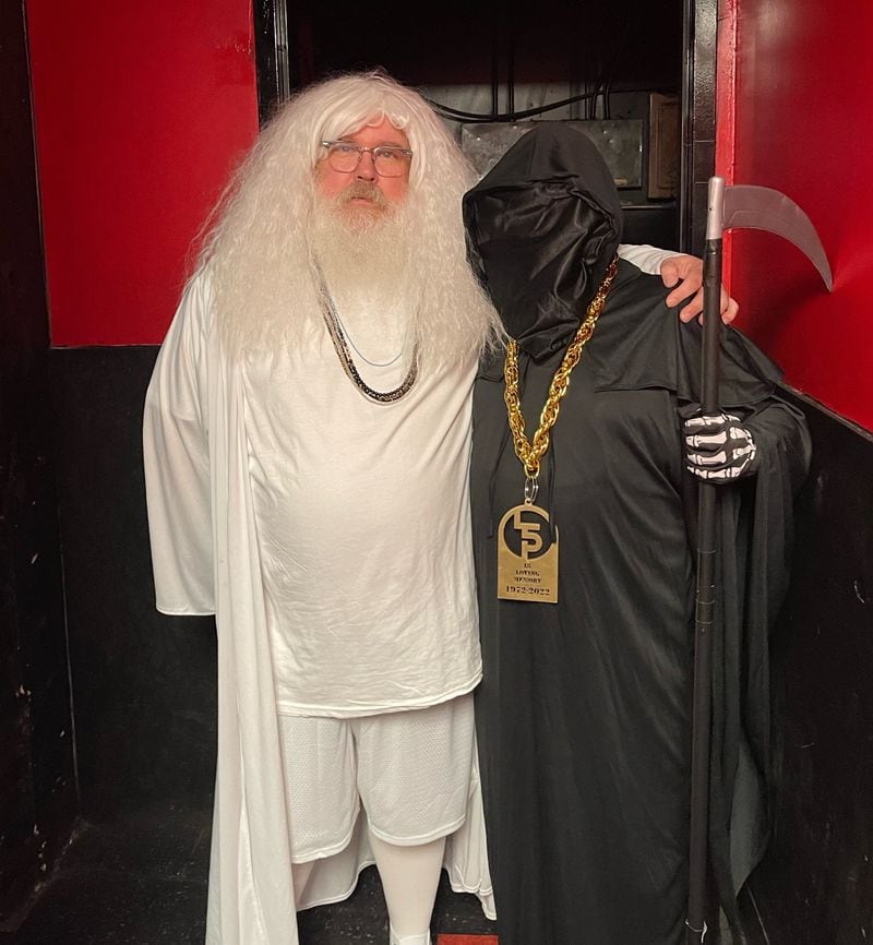 Aber as God and Rotknee as "the death of Little 5 Points," this past Halloween.