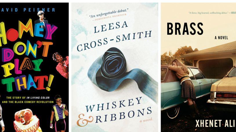Books by authors David Peisner, Leesa Cross-Smith and Xhenet Aliu, three authors appearing at the AJC Decatur Book Fesitval Labor Day weekend.