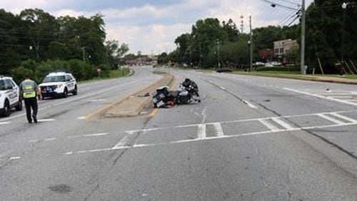 A Grayson man who was thrown from his motorcycle during a Fourth of July crash died from his injuries Sunday, police said.