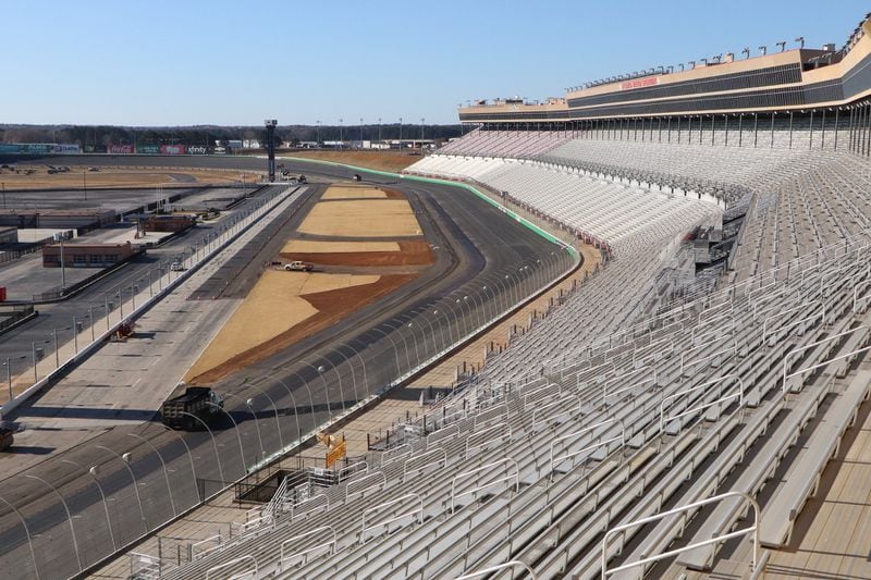 A view of Atlanta Motor Speedway on December 2, 2021. 