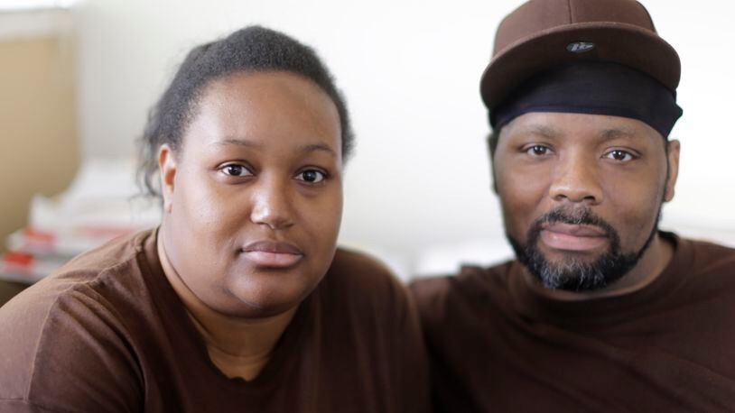 Veronica Pitts and her husband Al Butts, of Decatur, are plaintiffs in the suit against Harbour Portfolios. They say they were led to believe they were becoming homeowners, when in fact, their monthly payments and repairs had bought them nothing more than if they had been renters. (BOB ANDRES / BANDRES@AJC.COM)