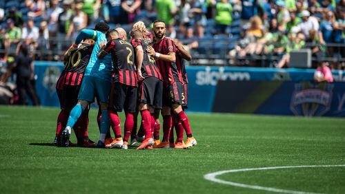 Images from the match between Atlanta United and Seattle Sounders at CenturyLink Field in Seattle, Washington. (Photo by Eric Rossitch/Atlanta United)