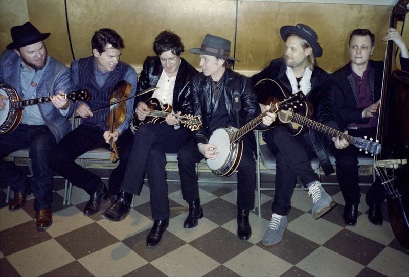 Old Crow Medicine Show — Chance McCoy, Kevin Hayes , Ketch Secor, Morgan Jahnig, Critter Fuqua and Cory Younts — will perform “50 Years of Blonde on Blonde” in its entirety on Oct. 20 at Atlanta Symphony Hall. Bob Dylan’s “Blonde on Blonde” was released in 1966. CONTRIBUTED BY DANNY CLINCH
