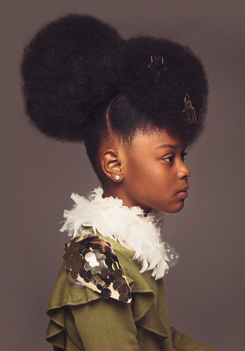 Baroque was the one of the themes in the “AfroArt” series showing young African-American girls with their natural hair. (Hairstylist: LaChanda Gatson.) CONTRIBUTED BY CREATIVESOUL PHOTOGRAPHY