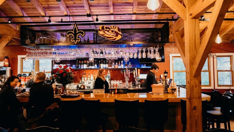 The bar at Wegman's Bayou Louisiana Kitchen.