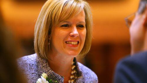 Denise Deal, Governor Nathan Deal’s daughter-in-law, is a top fundraiser for many Republican lawmakers and the non-profit funding the push to pass the governor’s Opportunity School District constitutional amendment. CURTIS COMPTON / CCOMPTON@AJC.COM