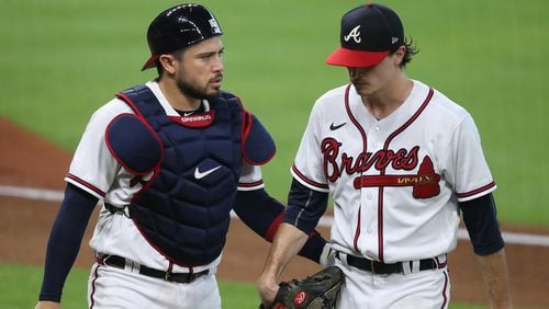 Catcher Travis D’Arnaud is one of the Braves' leaders.   “Curtis Compton / Curtis.Compton@ajc.com”