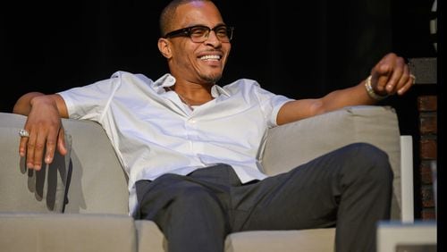 Entertainer/entrepreneur T.I. speaks to several hundred students on Oct. 7, 2019 at Georgia Tech's Ferst Center for the Arts. Photo Credit: Christopher Moore