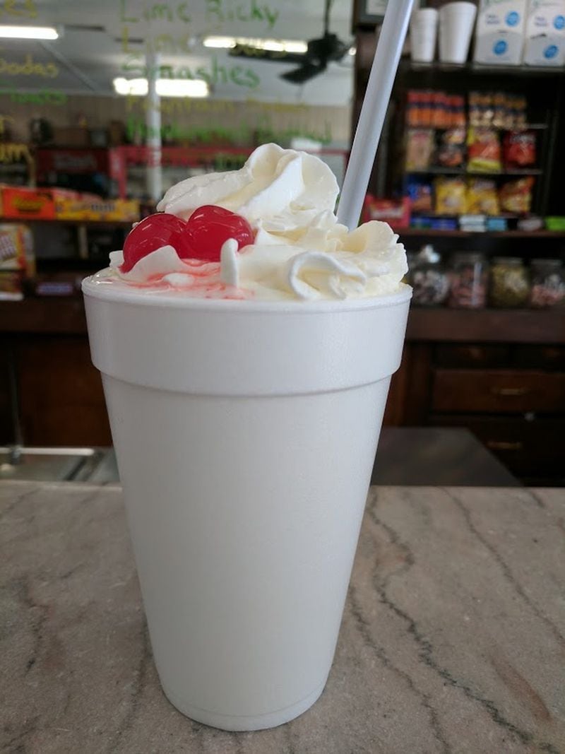 At Chapman Drug in Hapeville, you can enjoy local Jake’s ice cream as a cone, in a shake, a malt or a float following one of Chapman’s recommended ice cream and soda pairings. The soda fountain also offers a lime rickey and lime sour using freshly squeezed fruit. CONTRIBUTED BY PAULA PONTES