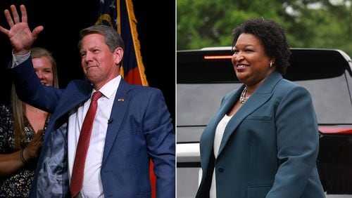 Republican Gov. Brian Kemp faces a rematch with Democrat Stacey Abrams