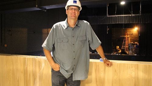 Brad Syna, manager of Variety Playhouse, stands in a new area between the bar and the floor seats. Photo: Melissa Ruggieri/AJC