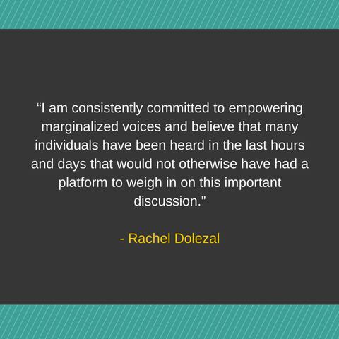 SLIDESHOW: 5 telling quotes from Rachel Dolezal's resignation