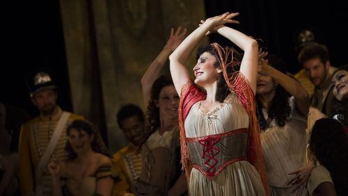 Maria Jose Montiel performs as Carmen in the 2012 Atlanta Opera production of “Carmen.” Varduhi Abrahamyan will play Carmen in the upcoming production. CONTRIBUTED BY JEFF ROFFMAN