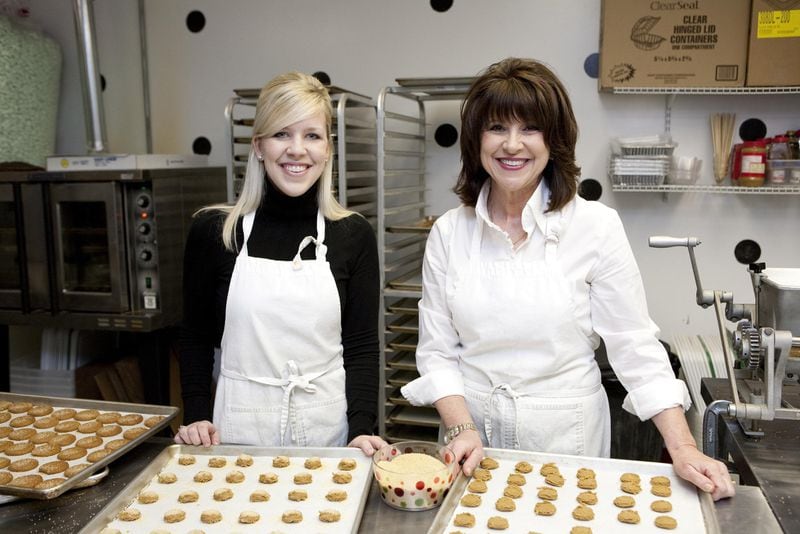 Susan and Laura Stachler can produce upwards of 10,000 gingersnaps a day in their cookie shop, Susansnaps. Photo by Pink Shoe Photography.