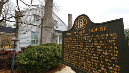 021722 Mableton:  The historic Mable House, ancestral home of the Mable family for whom Mableton was named, is seen on Thursday, Feb. 17, 2022, in Mableton.   “Curtis Compton / Curtis.Compton@ajc.com”`