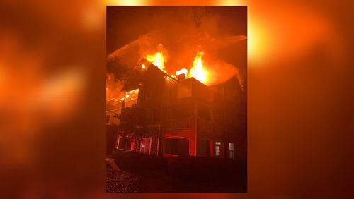 About 40 people were displaced by the fire in Milton.