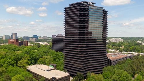Hotel operator InterContinental Hotels Group wants to sublease about 234,000 square feet of office space at the Ravinia complex in Dunwoody, as many employees continue to work from home. (Hyosub Shin / Hyosub.Shin@ajc.com)