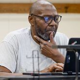 James Mullins, 62, focuses on his laptop during a class at the APS Adult Education Center in southeast Atlanta on Wednesday, Feb. 28, 2024. (Miguel Martinez / miguel.martinezjimenez@ajc.com)