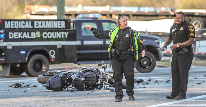 The motorcyclist killed in the crash was identified as Samuel Jeter.