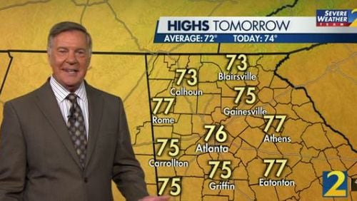 Expect temperatures to hit the high 70s over the weekend with sunny skies all around.