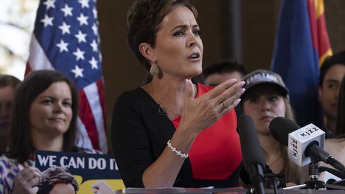 U.S. Senate candidate Kari Lake and other Arizona Republicans denounced Wednesday's bombshell abortion ruling in the state even though they all enthusiastically supported the repeal of the landmark Roe v. Wade decision that opened the door to it. (TNS 2023 photo)