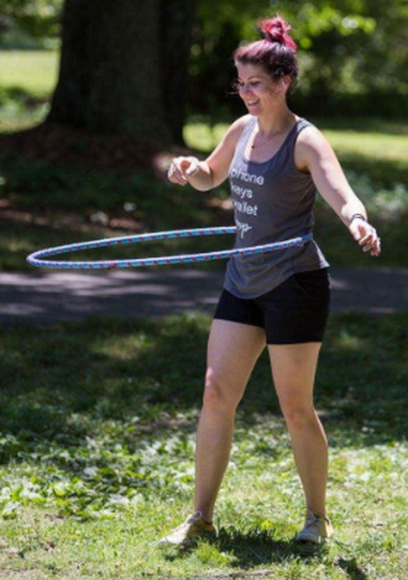 Take a hula hoop class at the Suwanee Health and Fitness Festival this weekend.