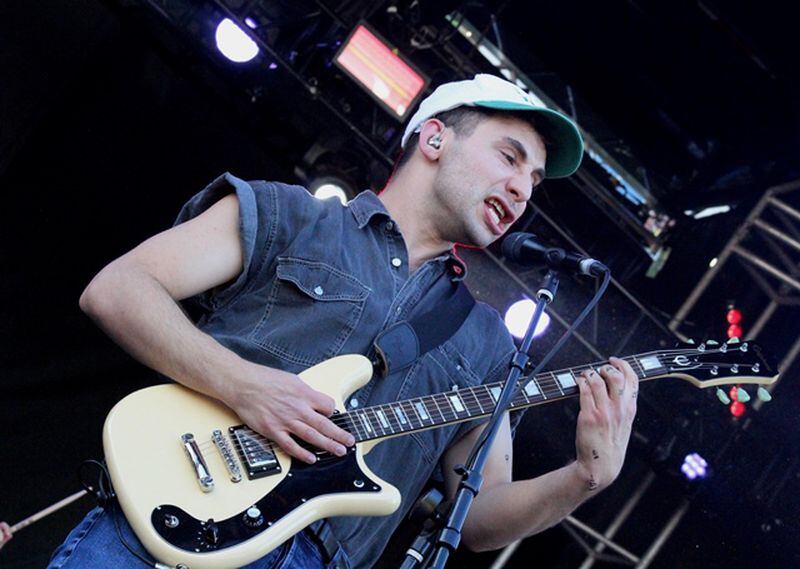  The might Jack Antonoff leading Bleachers through another catchy tune. Photo: Melissa Ruggieri/AJC