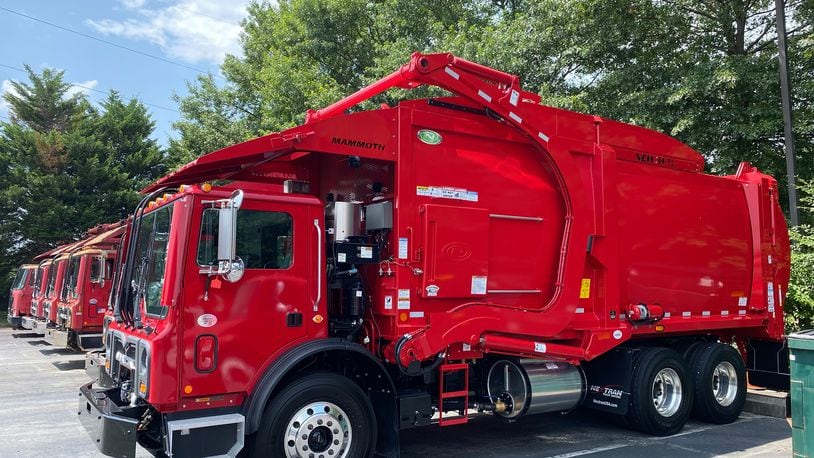 The Roswell City Council recently approved three contracts for the purchase of two garbage trucks and a dumpster delivery truck. (Courtesy Sansome Equipment Co.)