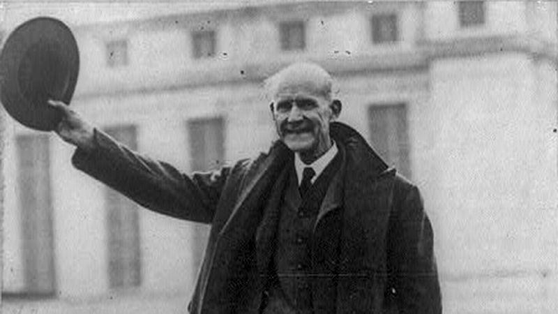 Eugene Debs was a labor organizer who ran for president while serving as an inmate at the Atlanta penitentiary.  (Library of Congress)