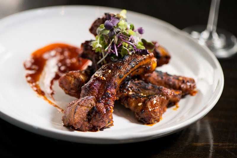  Angry Ribs with baked Korean spiced ribs and sweet chili. Photo credit- Mia Yakel.