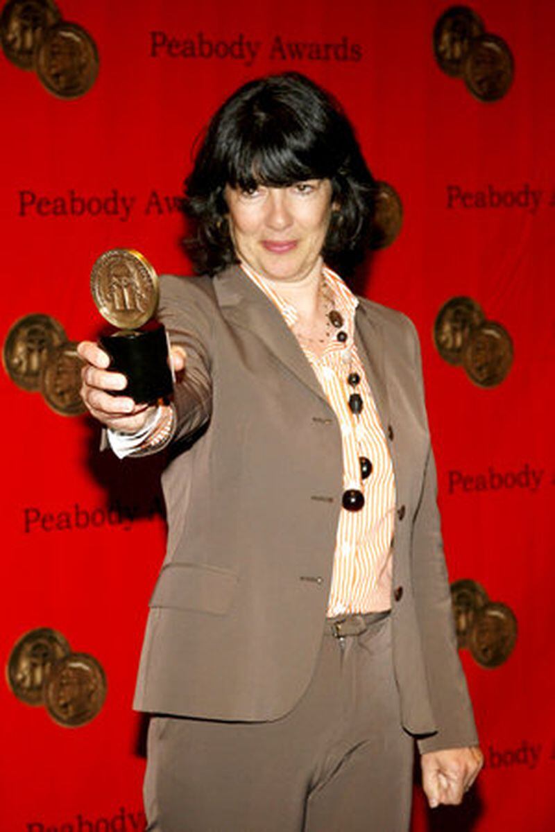 Christiane Amanpour accepts a Peabody Award on behalf of CNN for the news network's documentary series "God's Warriors." The Peabody Awards are administered by the University of Georgia's Grady College of Journalism and Mass Communication. (MCT)