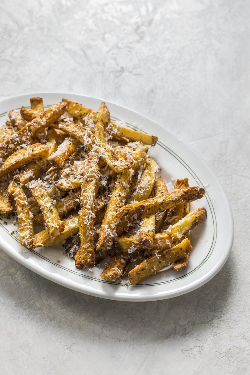 Parmesan, Rosemary, and Black Pepper French Fries from “America’s Test Kitchen Air Fryer Perfection.” CONTRIBUTED BY AMERICA’S TEST KITCHEN
