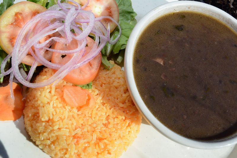 Papi’s Cuban & Caribbean Grill’s Black Beans and Yellow Rice