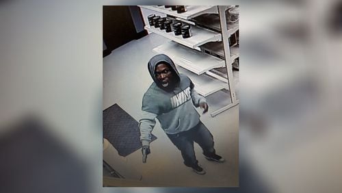The man in the picture is wanted in connection with a theft at an auto parts store in Fulton County. (Credit: Fulton County Police Department)