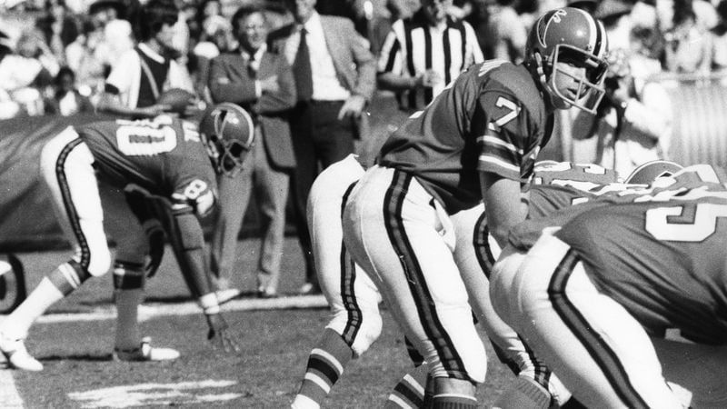 Quarterback Pat Sullivan played in 30 games with Atlanta Falcons from 1972 to 1975. (AJC)